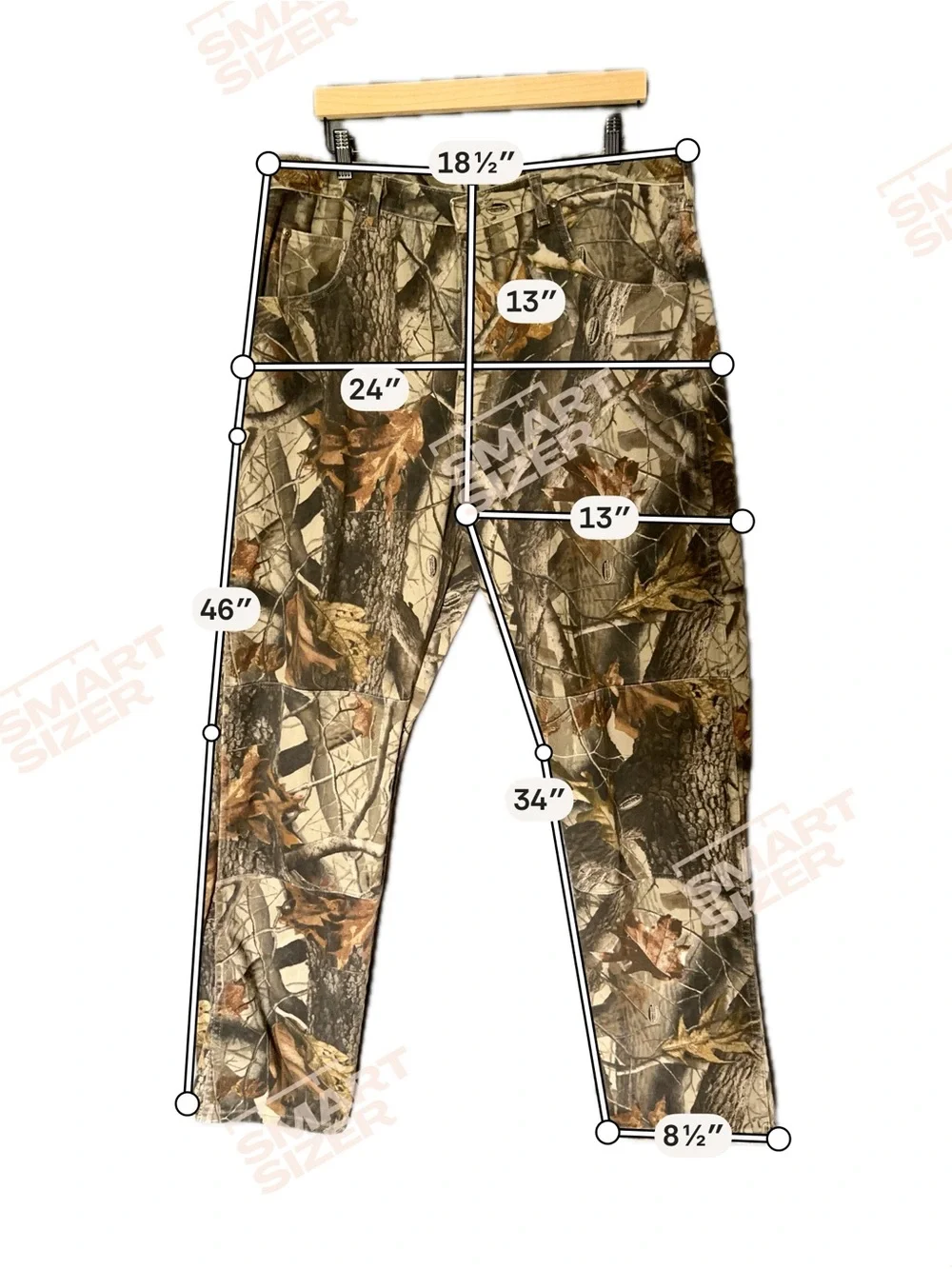 Wrangler Realtree-Style Camo Chinos in Brown & Green